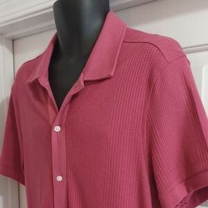 Alfani Casual Red Button Down Shirt